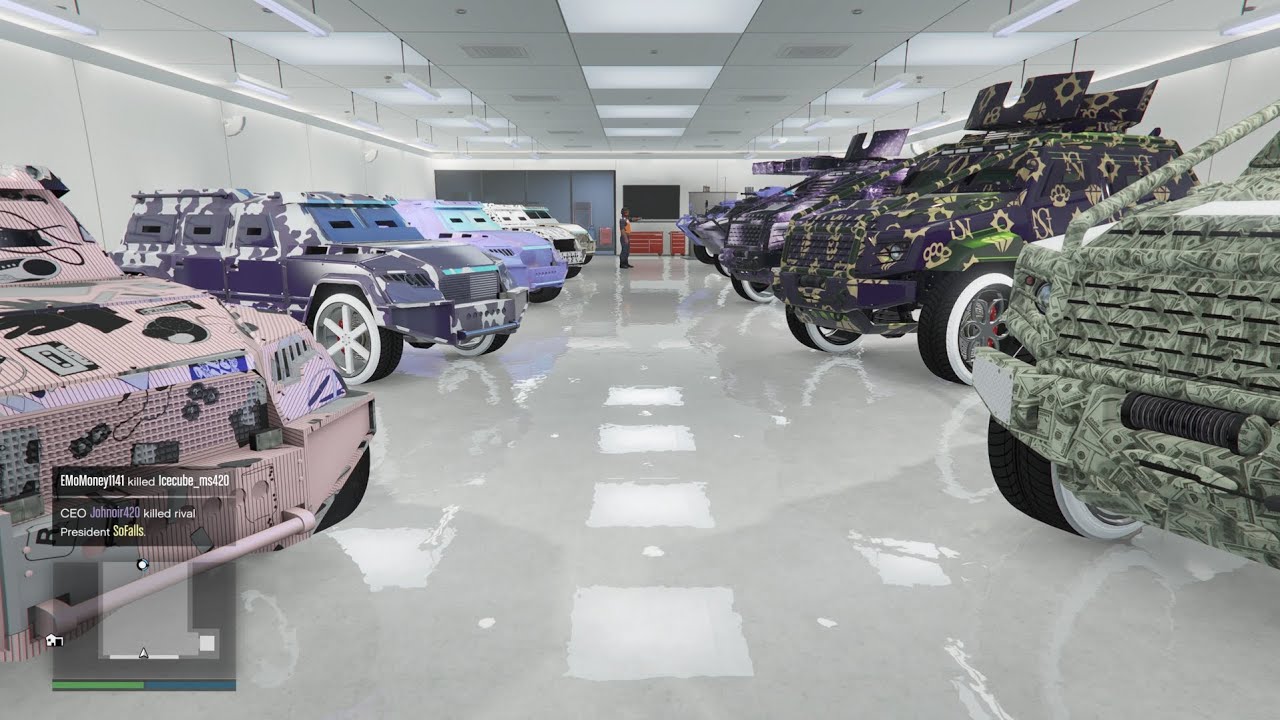 Viewing my friends garage in GTA 5 Online