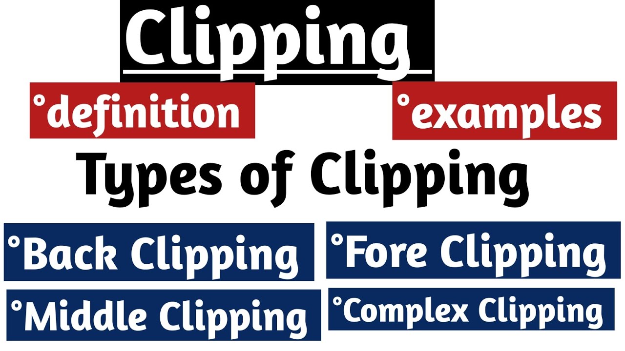 Clipping in linguistics || word formation process || Clipping in morphology || Types of Clipping