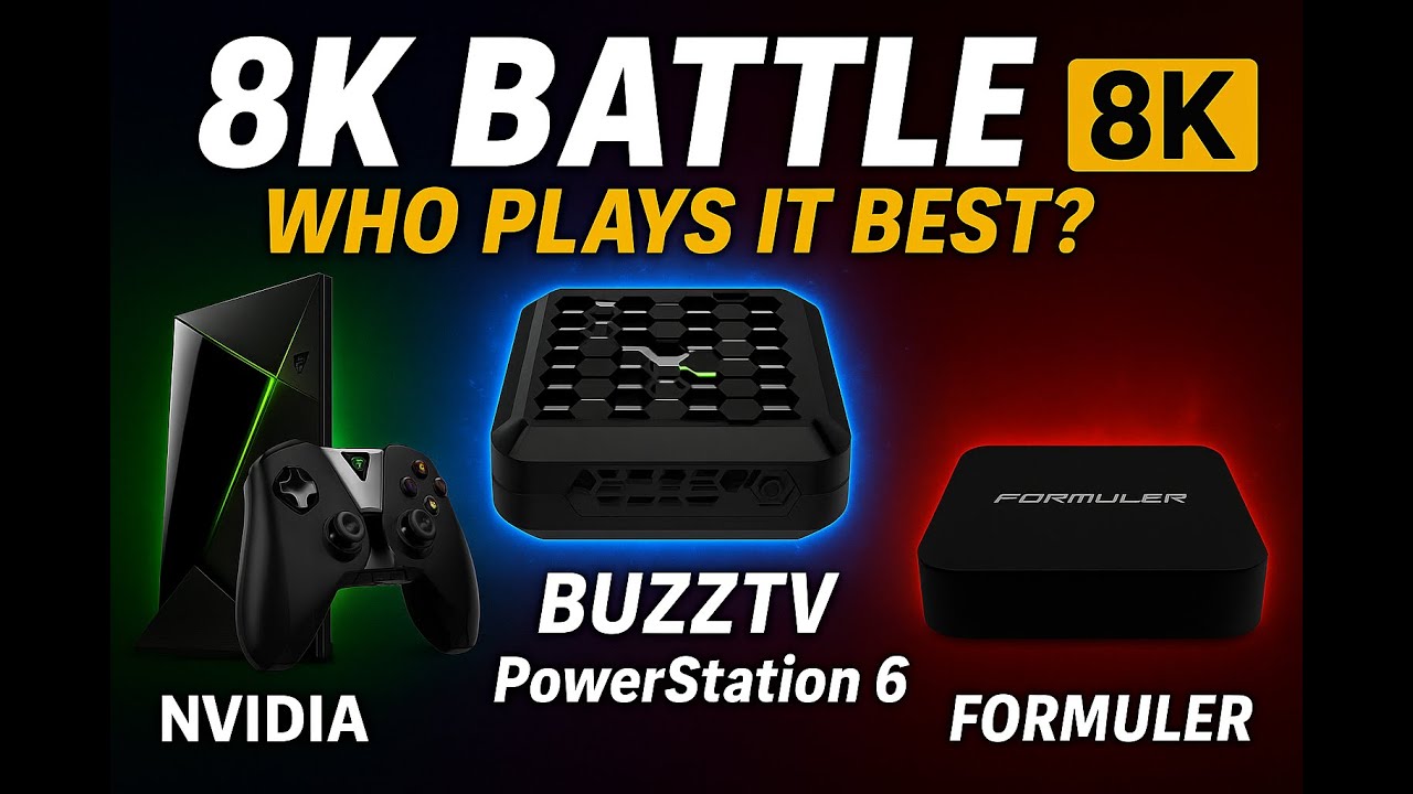 «НАСТОЯЩИЙ король 8K: BuzzTV PowerStation 6 против NVIDIA Shield против Formuler!»
