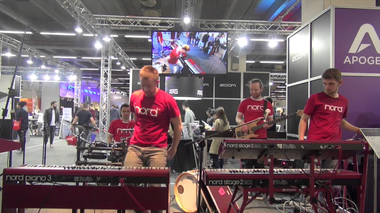 Nord Piano 3 and Nord Drum 3 Demo // Musikmesse 2016 // Matt Cossey & Band //ProlightandSound 2016