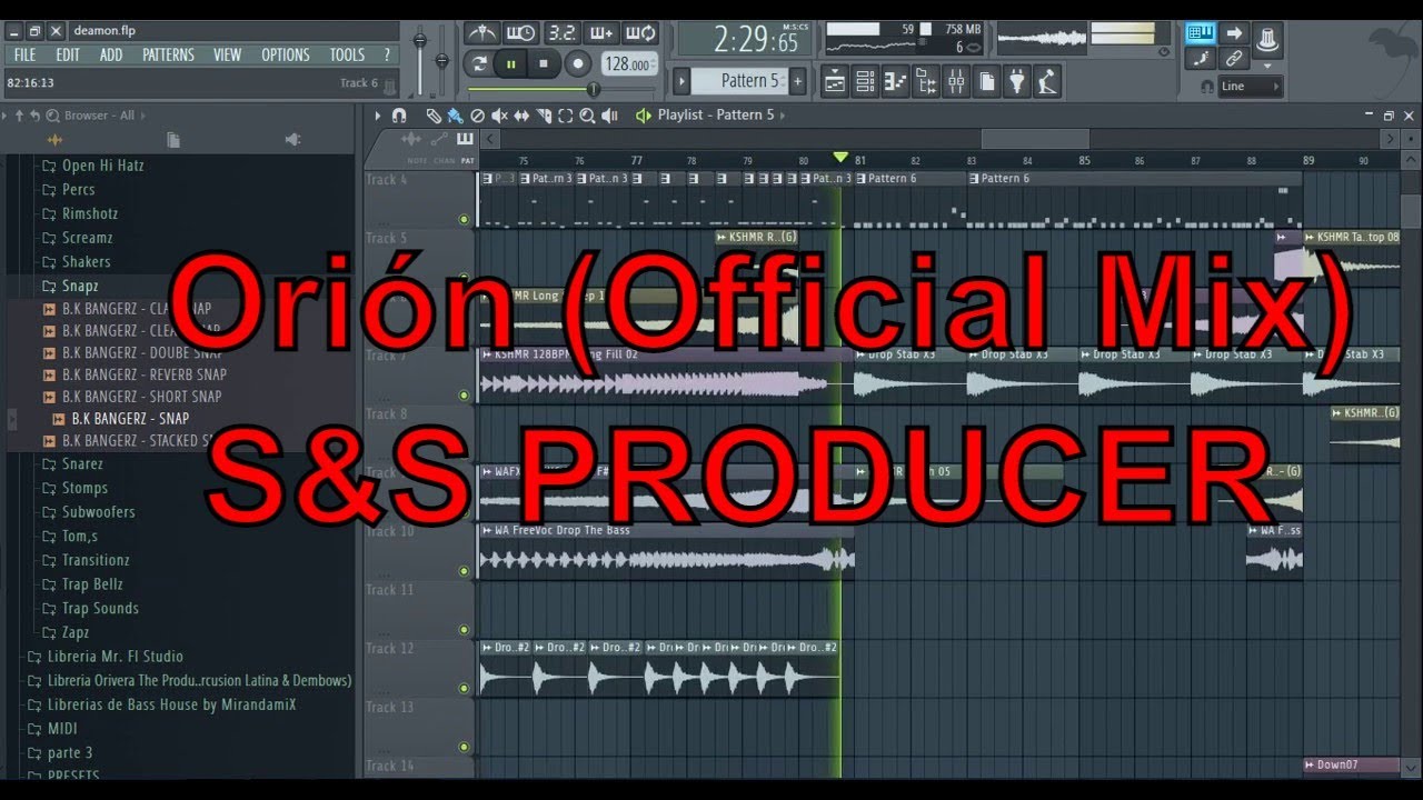 TRACK OF EDM Ori&oacute;n (Official Mix) - S&S PRODUCER FLP