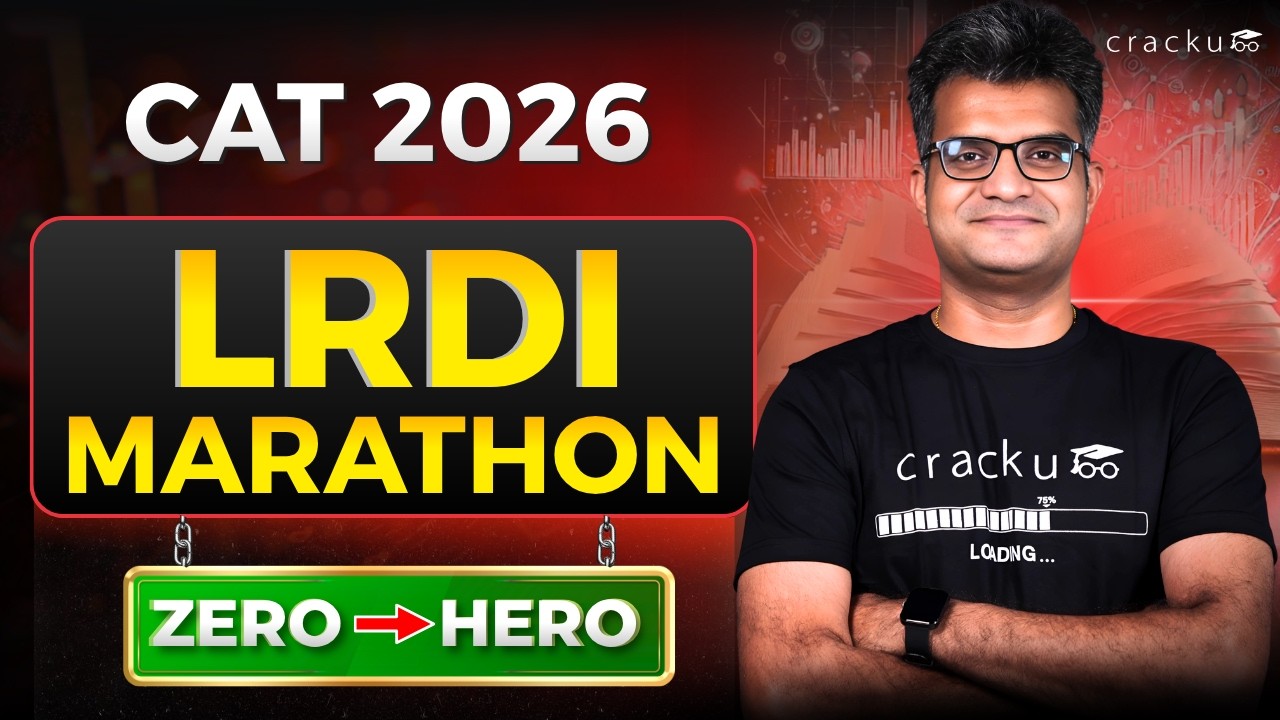 CAT 2026 LRDI Marathon: From Zero to Hero 🔴 Live with Maruti Sir | 5-Time CAT 100%iler