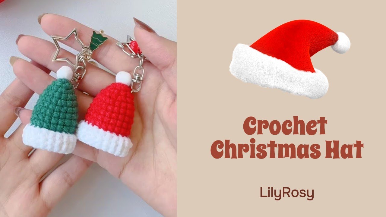 Crochet Christmas Hat Tutorial, Christmas Decoration