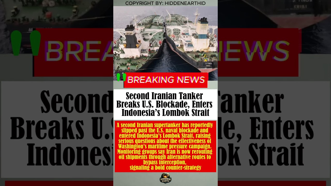 Second Iranian Tanker Breaks US Blockade Enters Indonesia&rsquo;s Lombok Strait