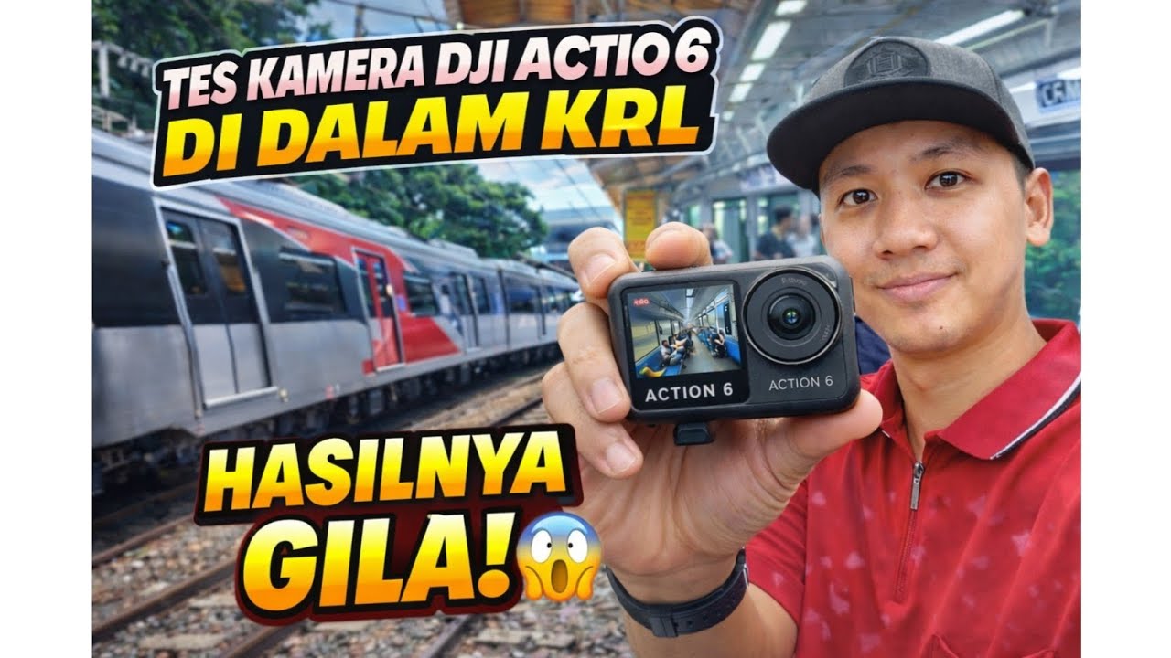 TES KAMERA DJI ACTION 6 DI DALAM KRL 😱 HASILNYA SESUAI EKSPETASI!