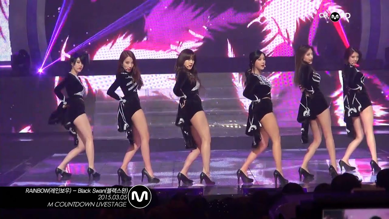 [MPD직캠] 레인보우 직캠 블랙스완 Black Swan RAINBOW Fancam Mnet MCOUNTDOWN 150305