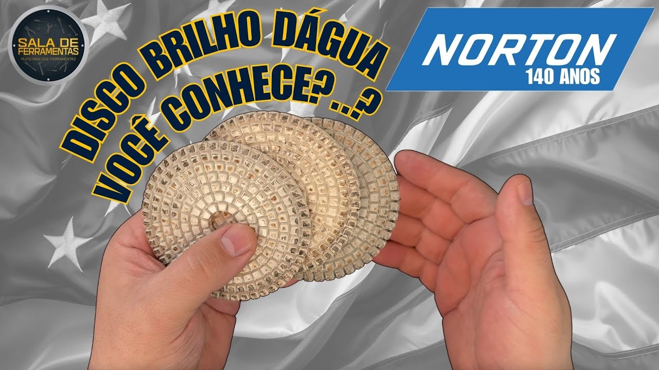 DISCO DIAMANTADO FLEXÍVEL ou DISCO BRILHO DÁGUA, VOCÊ JÁ USOU ? #norton #polimento #ferramenta