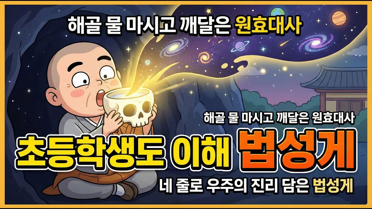 법성게 쉬운 해설 | 해골 물 마시고 깨달은 원효대사 