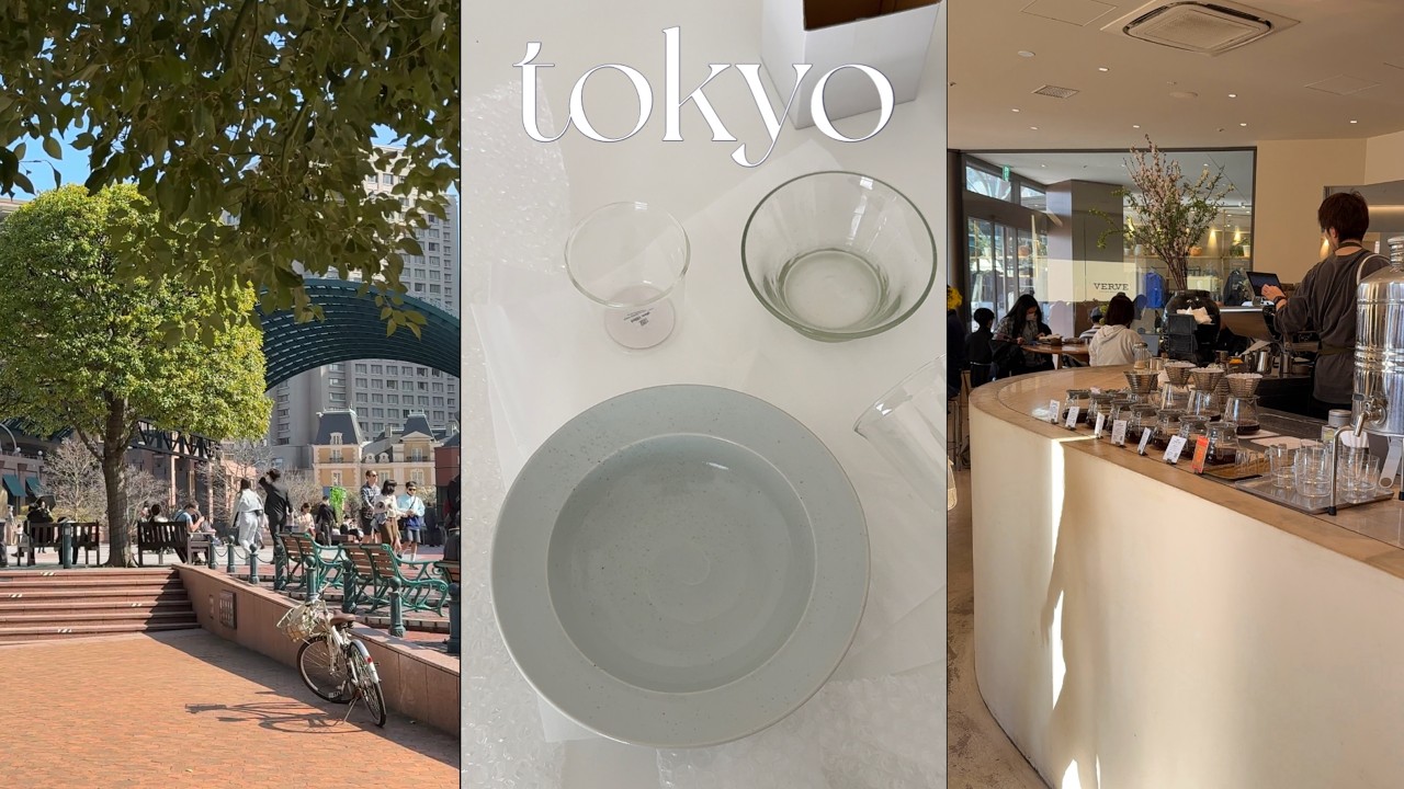 [japan vlog] 잔잔한 도쿄 일상, 오랜만에 그릇쇼핑🛍️, 여전히 느좋인 하타가야 패들러스, 봄날씨와 함께 찾아온 꽃가루알레르기🤧, 한약 지어먹고 운동 시작한 3월 일상