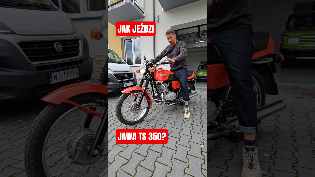 NAJLEPIEJ! JAWA TS 350 - JEST CUDOWNA #szafran #motoryzacja #motocykle #prl #jawa #mzetz #ddr #fiat