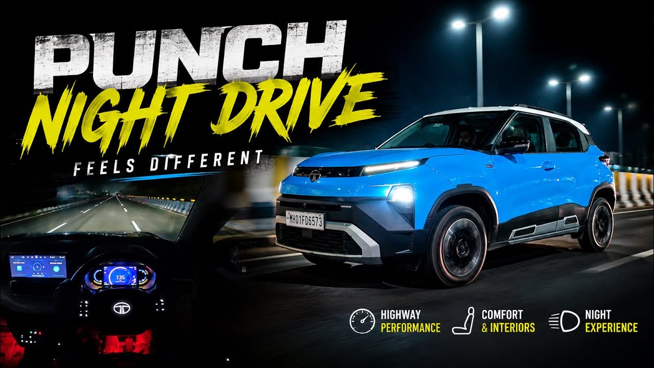 Tata Punch 2026 Night Drive Review: Headlamps, Interiors & Performance ? 