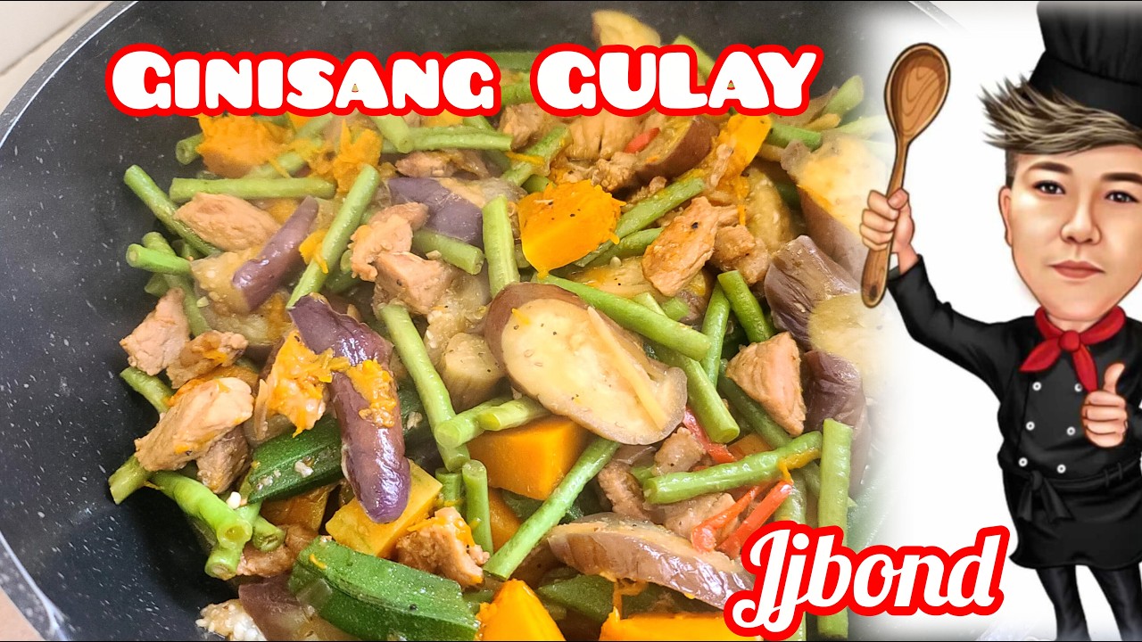 Ginisang gulay with pork 