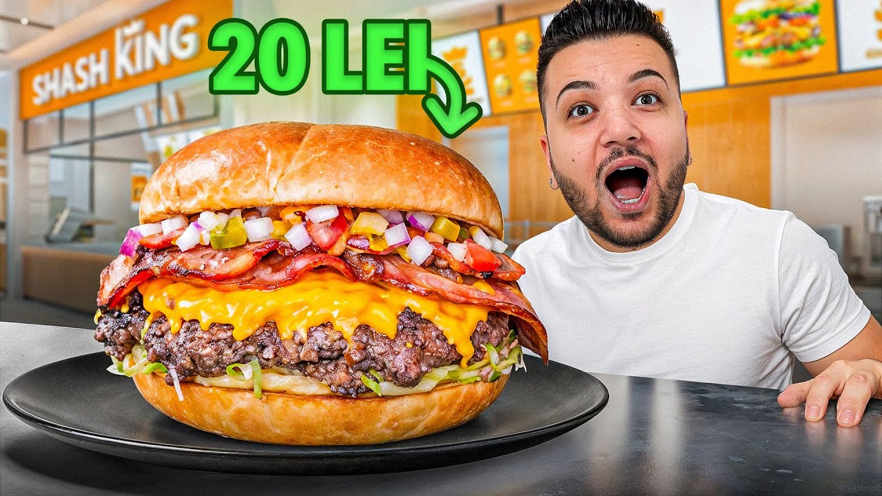 SMASH BURGER LA 20 DE LEI?! | TESTEZ SMASH KING 