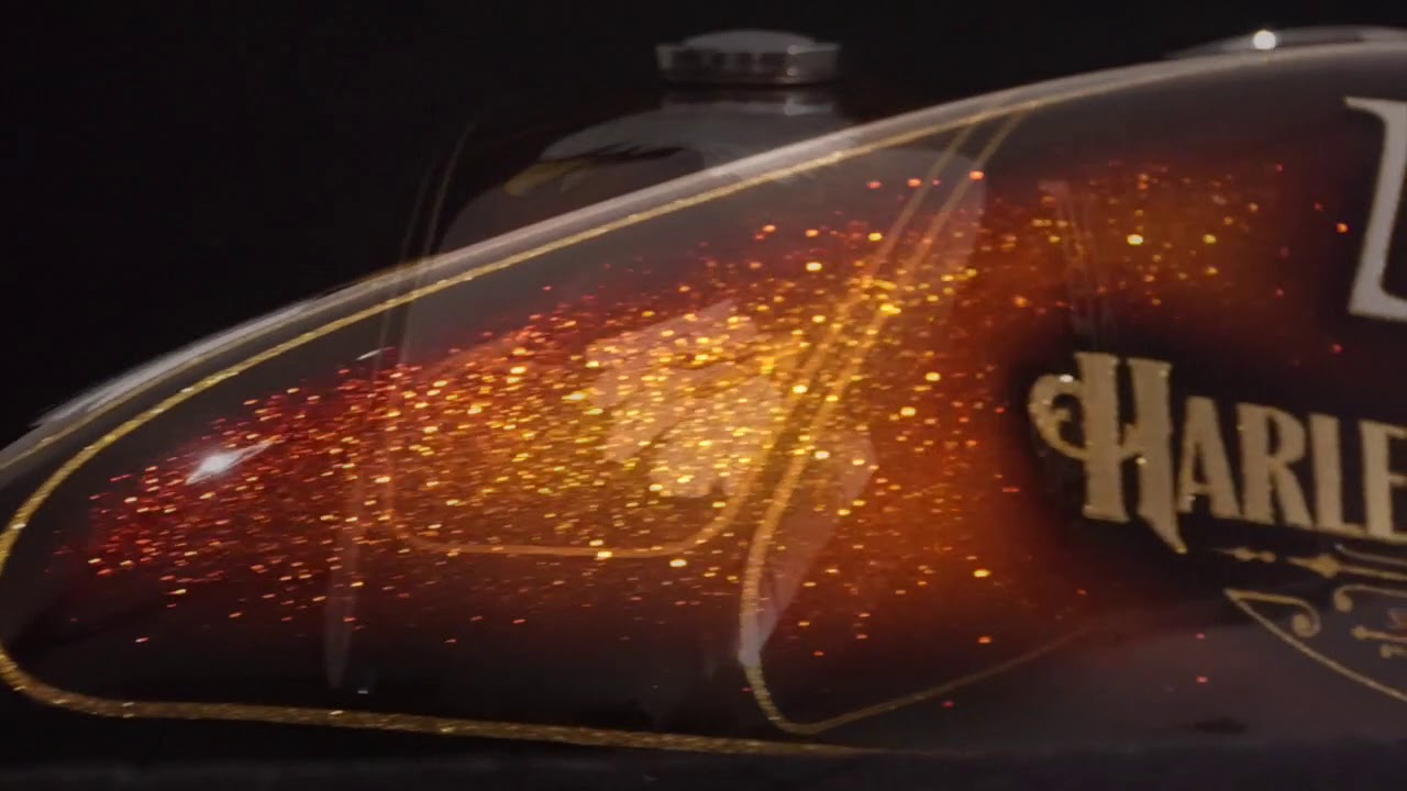 Custom Paint Metalflakes Tank: Lackierung Harley Davidson Sportster 48