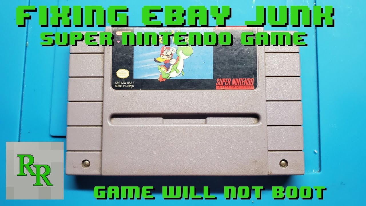 SNES Game Won't Boot - Fixing eBay Junk - Super Mario World