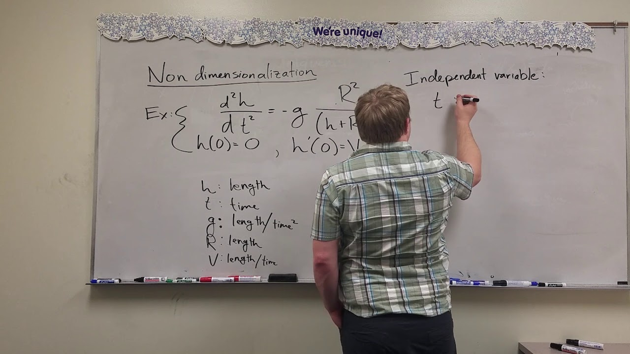 Math 547 Nondimensionalization