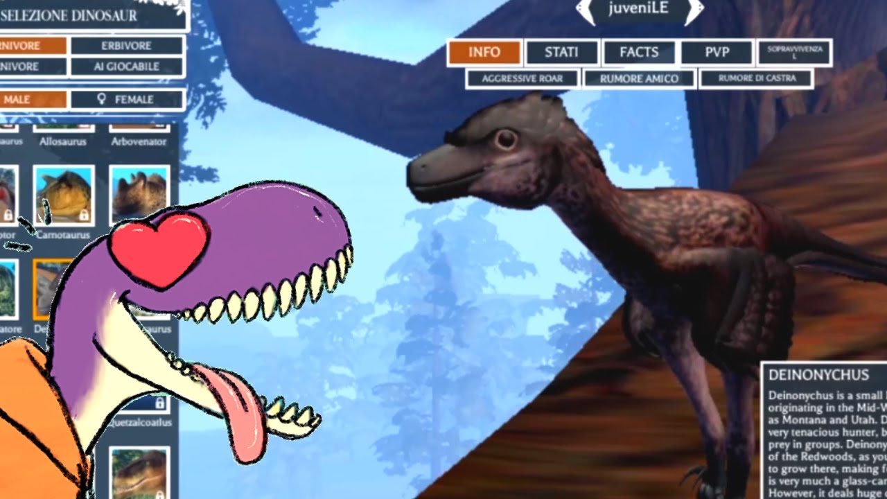 ROBLOX 📲 Prima dell'estinzione 🦖 Arex e Vastatore scelgono il Deinonychus