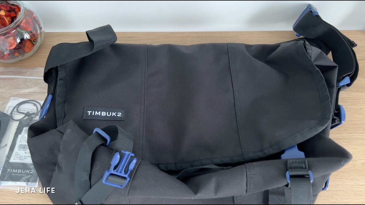 UNBOXING Timbuk2 Flight Classic Messenger Small Jet Black Blue Wish