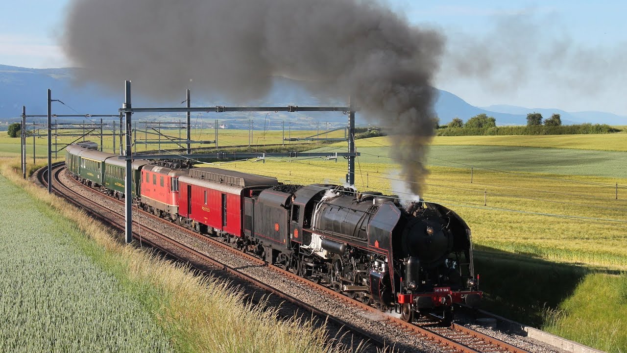 Vapeurs en Suisse - 141R568 - Pacific 01 202 - VVT 52 221 - 08 Juin 2019
