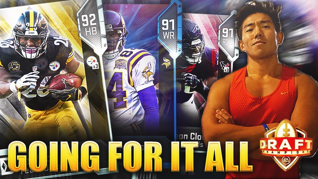 GOING FOR IT ALL! MADDEN 19 DRAFT CHAMPIONS!