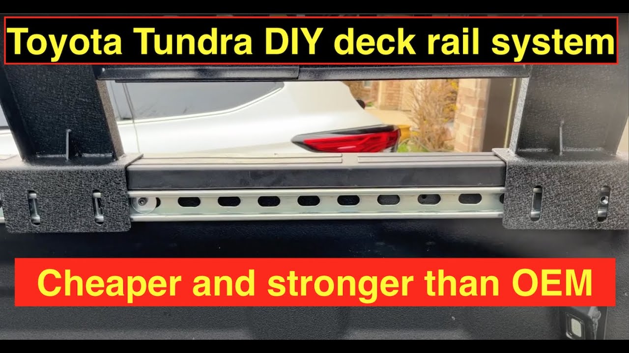 Toyota Tundra DIY deck rail system