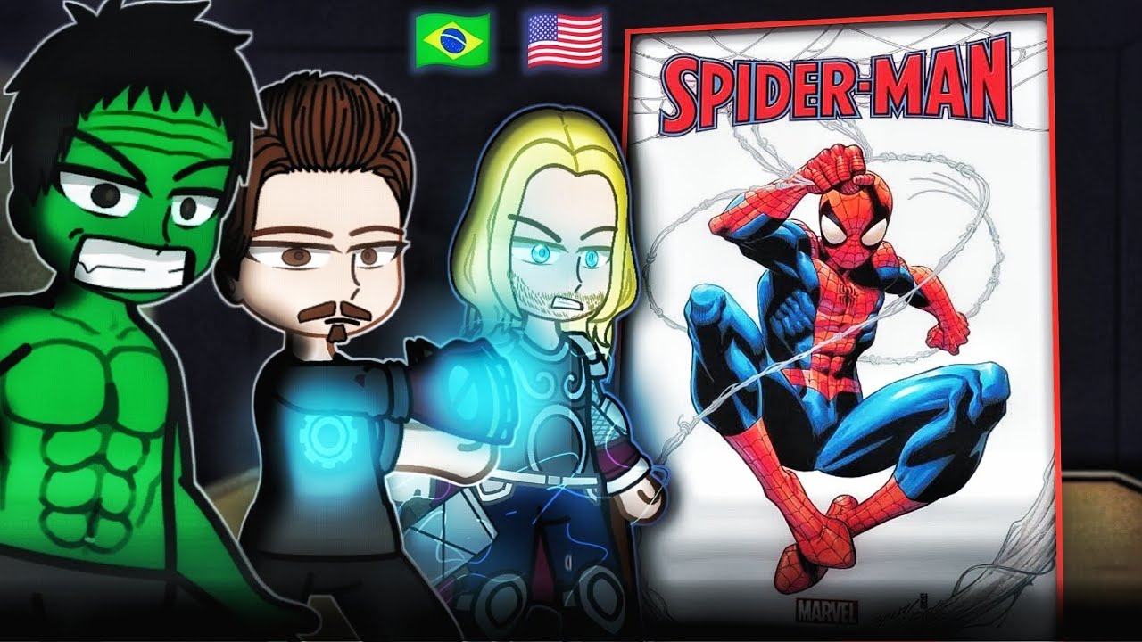 MCU Avengers React to Comic Spider-Man |🇧🇷🇺🇸| Gacha react to spider man