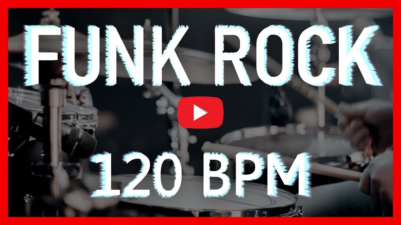 Simple Funk Rock Drum Track 120 BPM [HD]