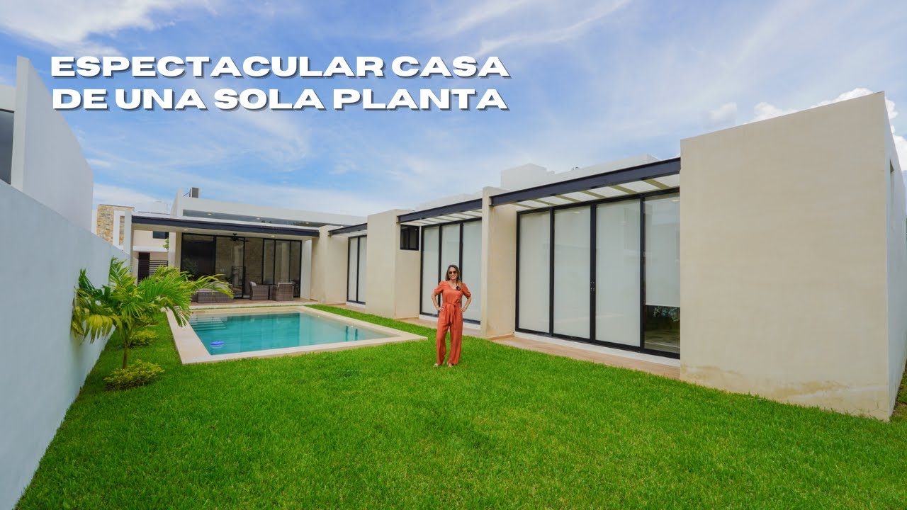 🏡 EN VENTA MÉRIDA, YUCATÁN: ¡Hermosa casa de una SOLA planta! Con alberca y dentro de privada.