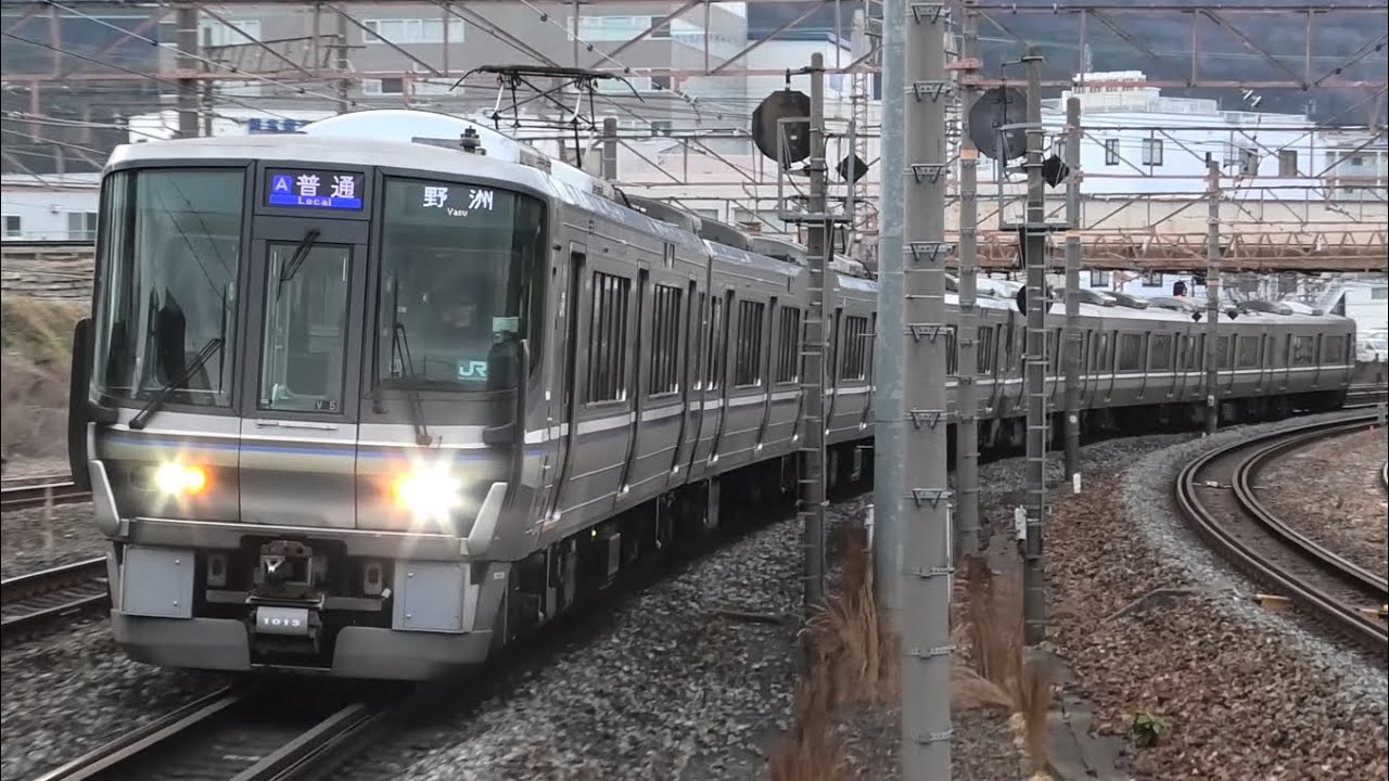 【ついにこの時期が来た】特急サンダーバード号 米原迂回運転を石山駅で撮影／ついに22日はすべての北陸特急が運休に… 2026.1（221系、223系、225系、683系）