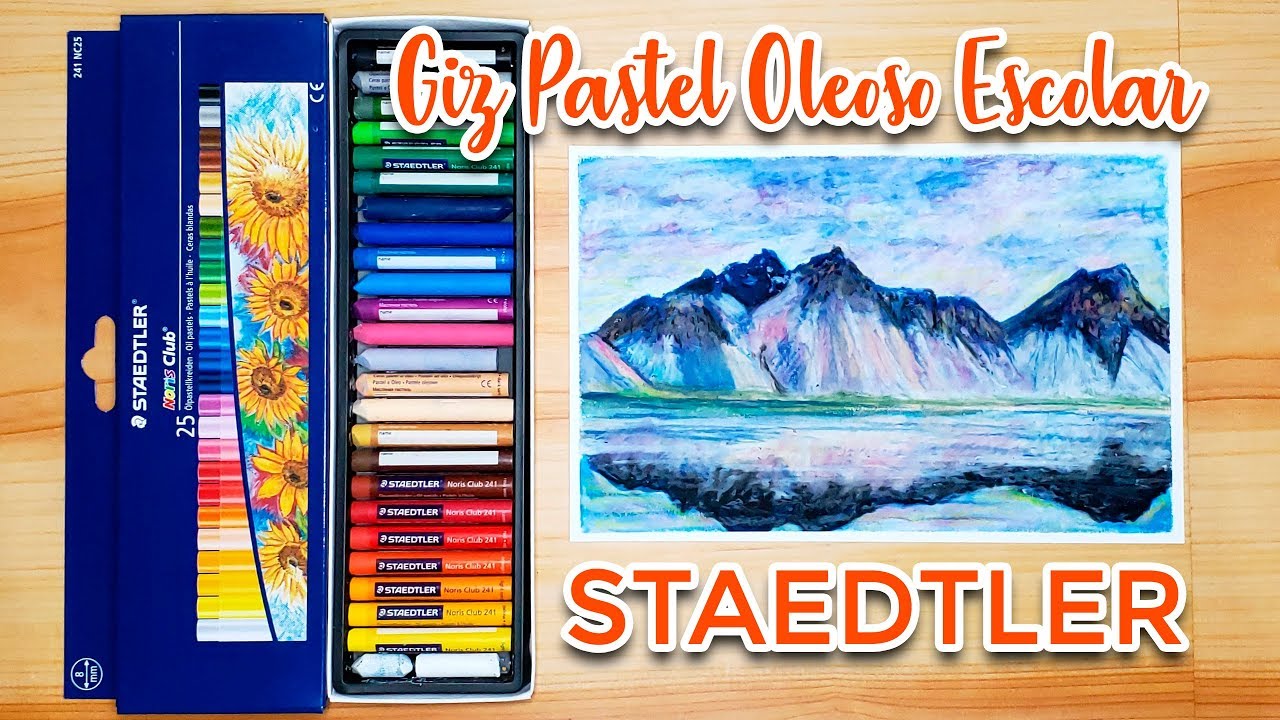 GIZ PASTEL OLEOSO STAEDTLER | PAPEL VELOUR HAHNEMÜHLE - RESENHA