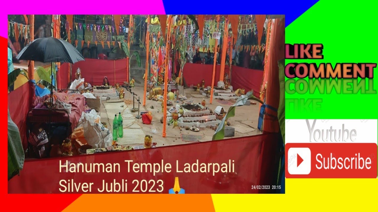 Hanuman Temple Silver Jubli Ladarpali || Kalas Jatra Vlog Video 🙏