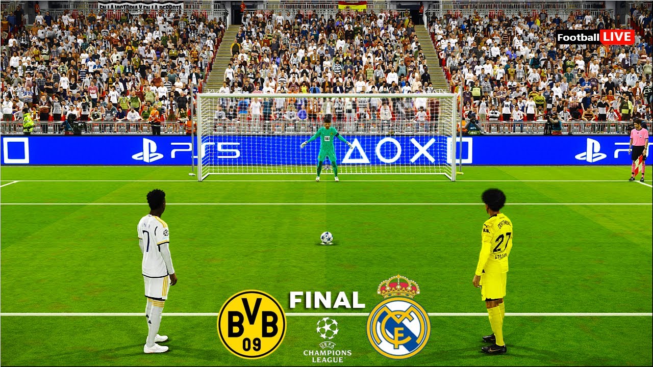 Borussia Dortmund vs Real Madrid - Penalty Shootout | Final UEFA Champions League 2024 | PES