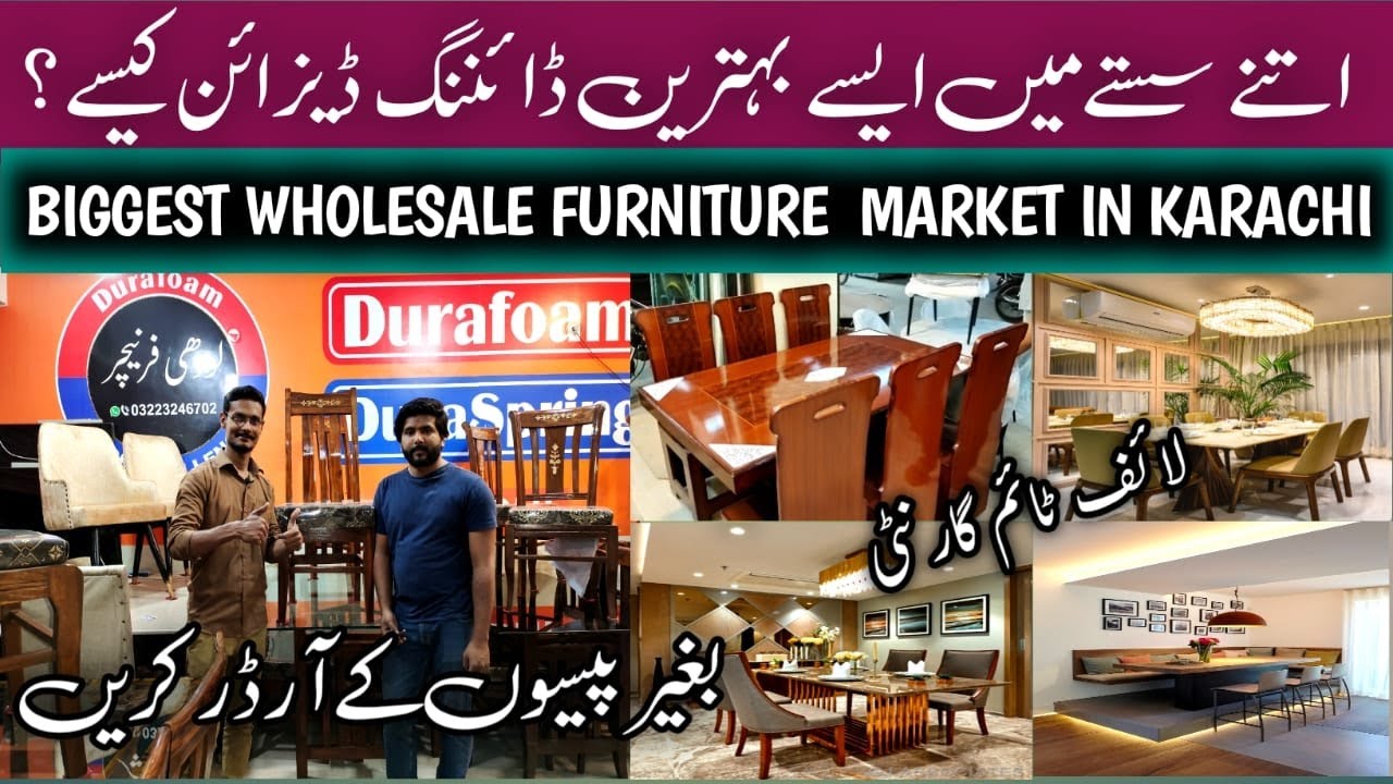 Latest Dining Table Collection With Price | New & Used Dining Table | Gharibabad Furniture Market
