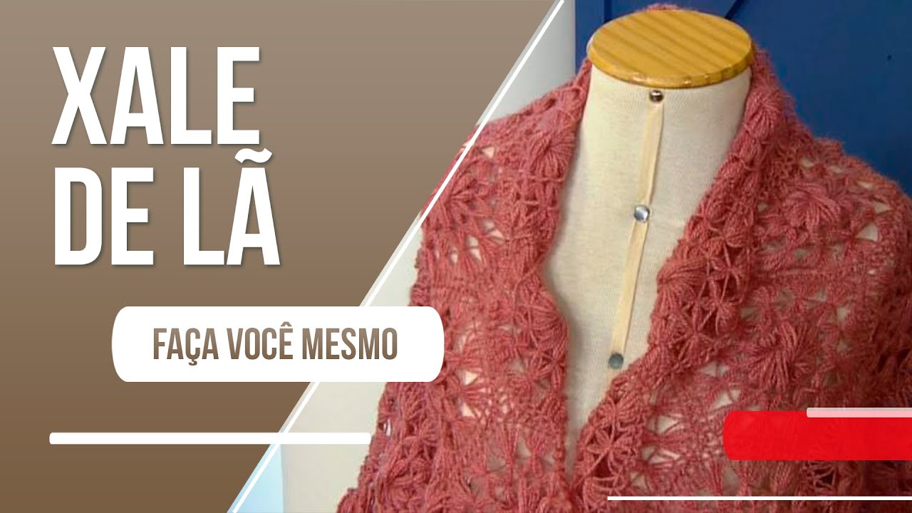 Fique elegante no inverno com esse xale em renda tenerife