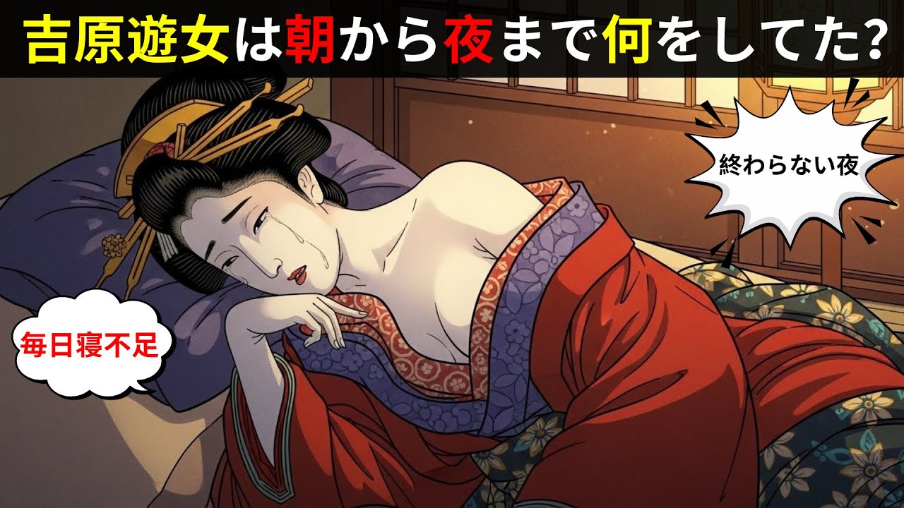 【実態】吉原遊女の1日ルーティン…朝から深夜まで終わらない“地獄の労働”】【江戸時代の庶民】