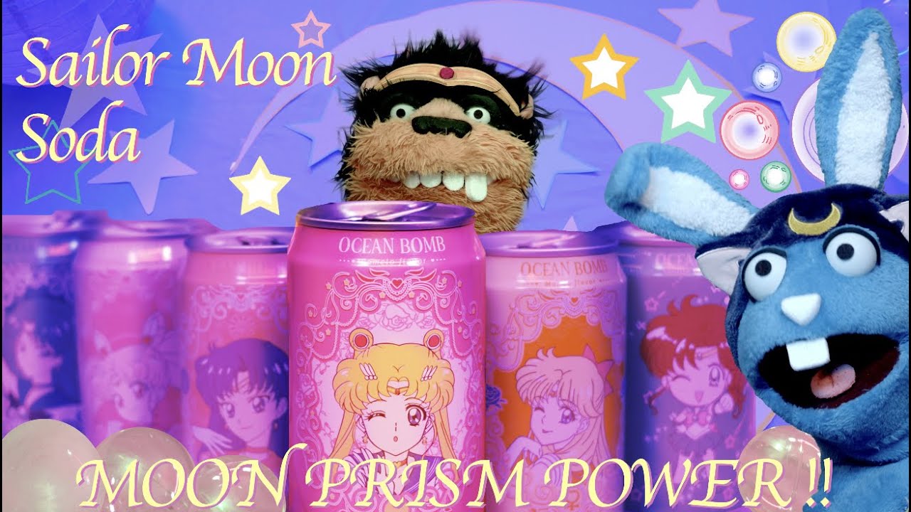 Puppets Try Sailor Moon Soda !! #japan #sailormoon #snacks #soda