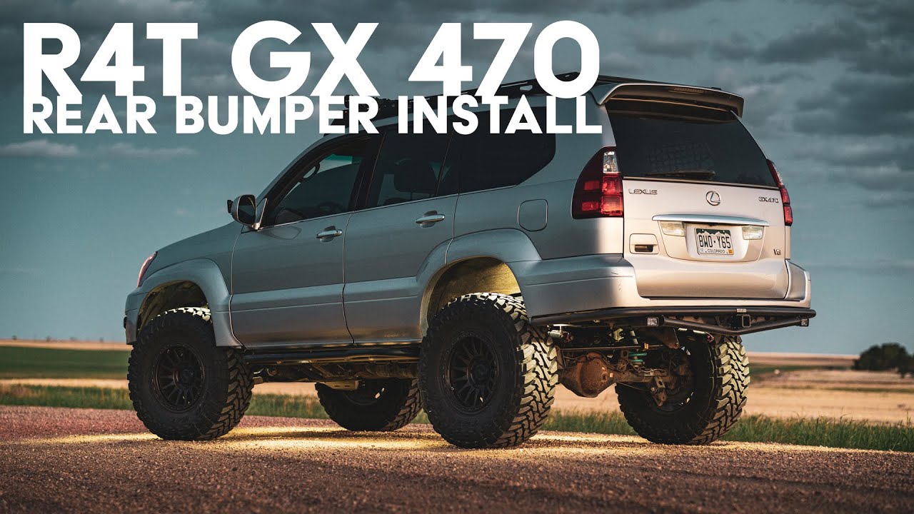 Установка заднего бампера с высоким клиренсом R4T GX 470
