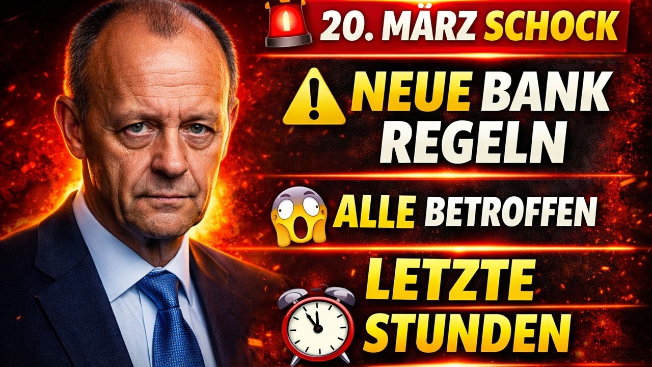 🚨 Deutsche Banken Warnung! Neue Regeln ab 20. M&auml;rz &ndash; Nur noch wenige Stunden!