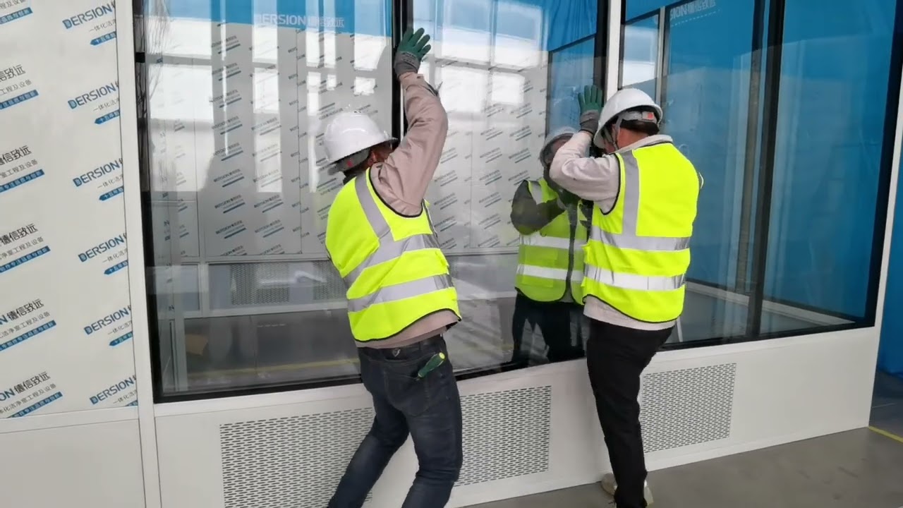 How to install an modular clean room?
