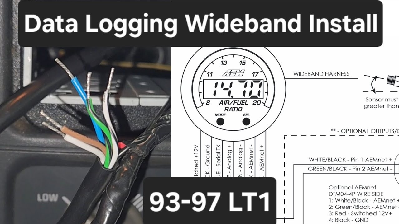 LT1 Wideband O2 Install w/ Data Logging