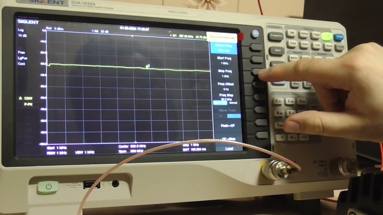 Analizator widma SVA 1032X  i generator śledzący cz.2