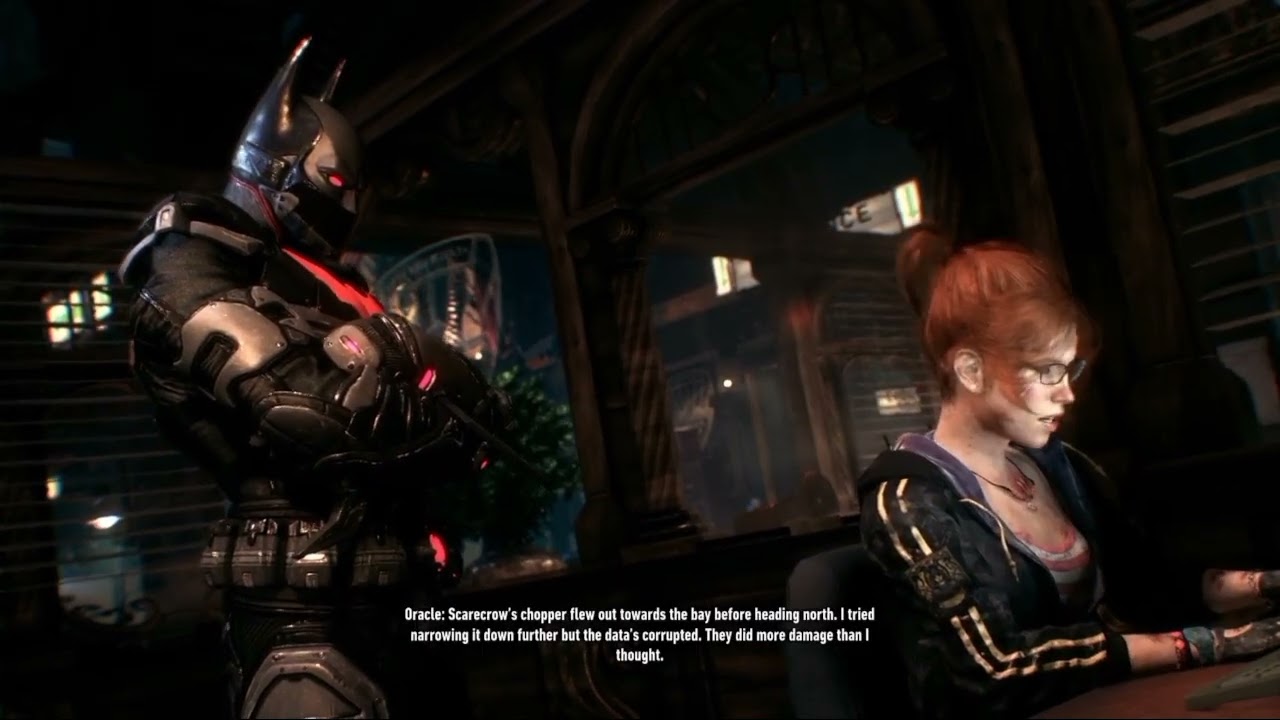 Batman Arkham Knight taking out the militia at the clock tower & saving GCPD from the militia attack