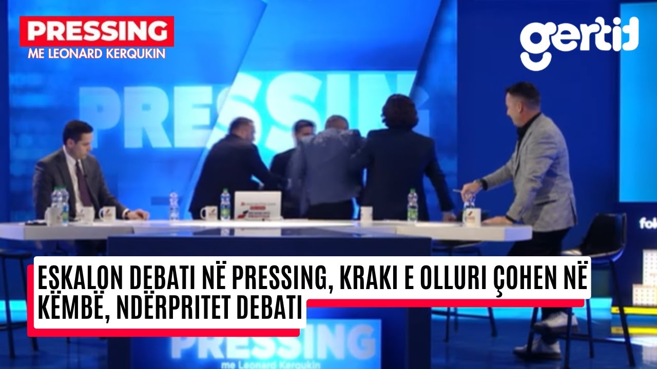 ESKALON DEBATI NË PRESSING, KRAKI E OLLURI ÇOHEN NË KËMBË, NDËRPRITET DEBATI | T7
