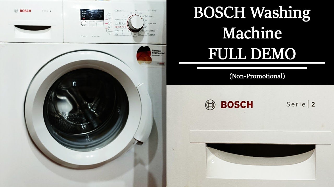 how to use bosch washing machine । everything  about front load washing machine ।