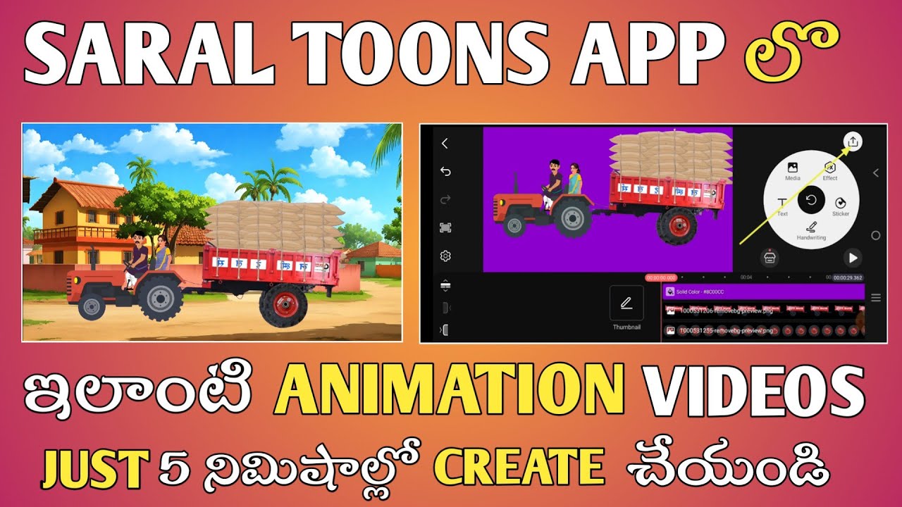 How To Create Free Cortoon Videos In Mobile||Saral Toons App New Update 