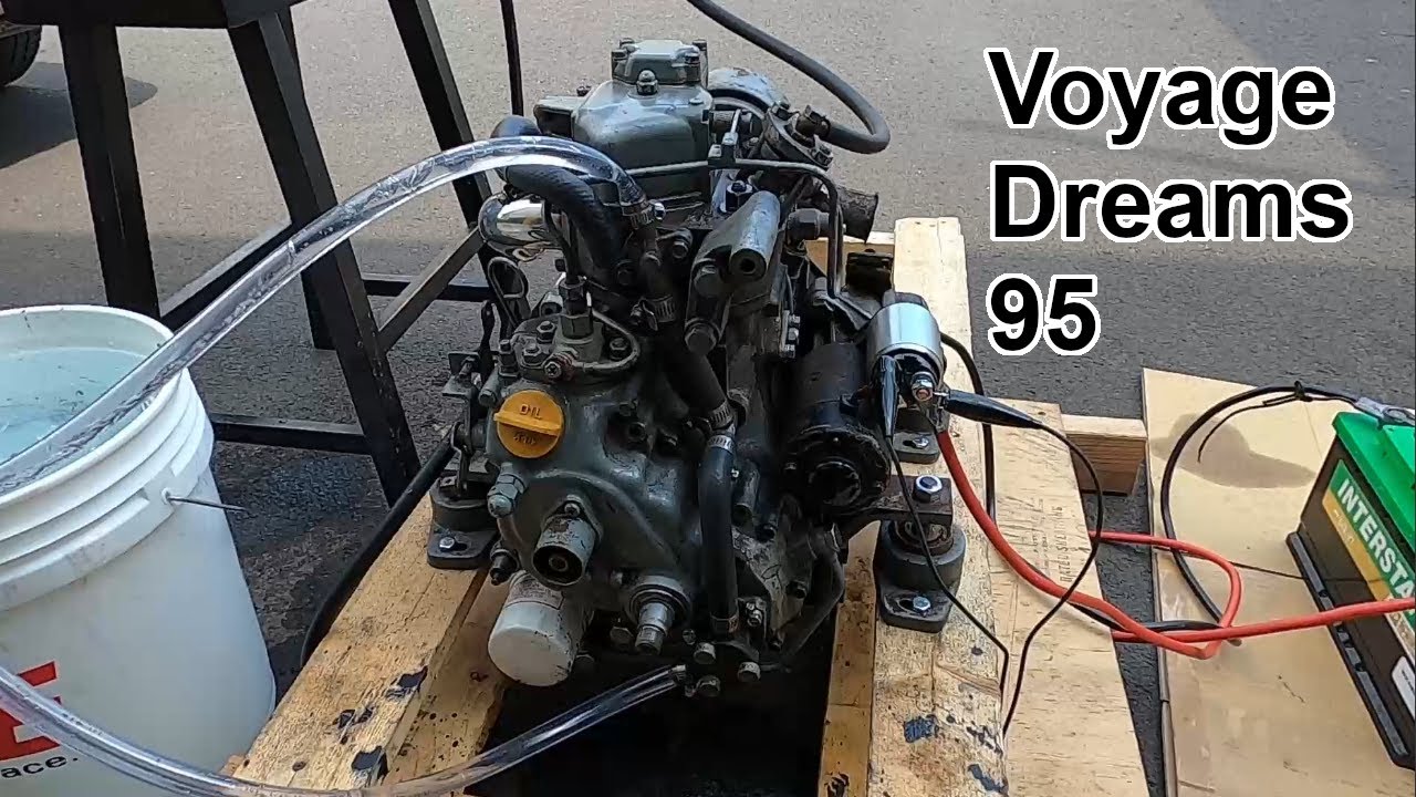 Yanmar 1GM Engine Test, Flooding Boat, Hose Install Completion - Voyage Dreams 95