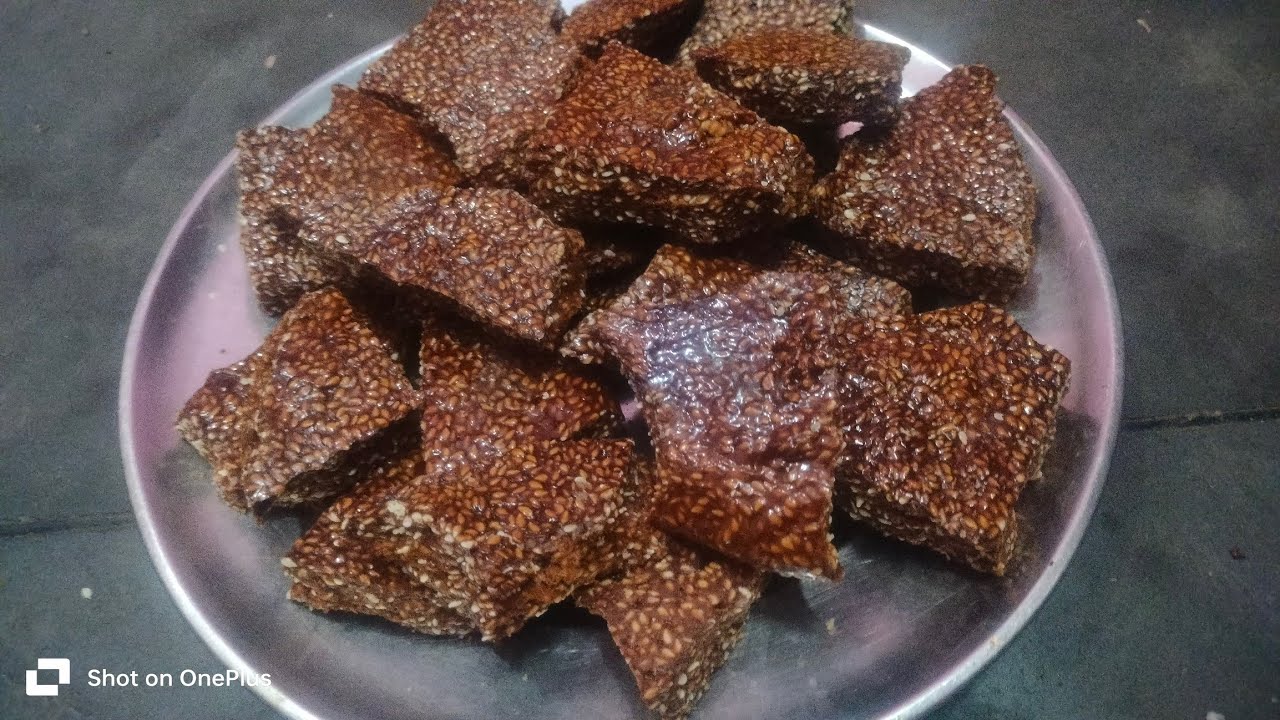 गुड तिल की गजक gud til ki gajak ki recipe 
