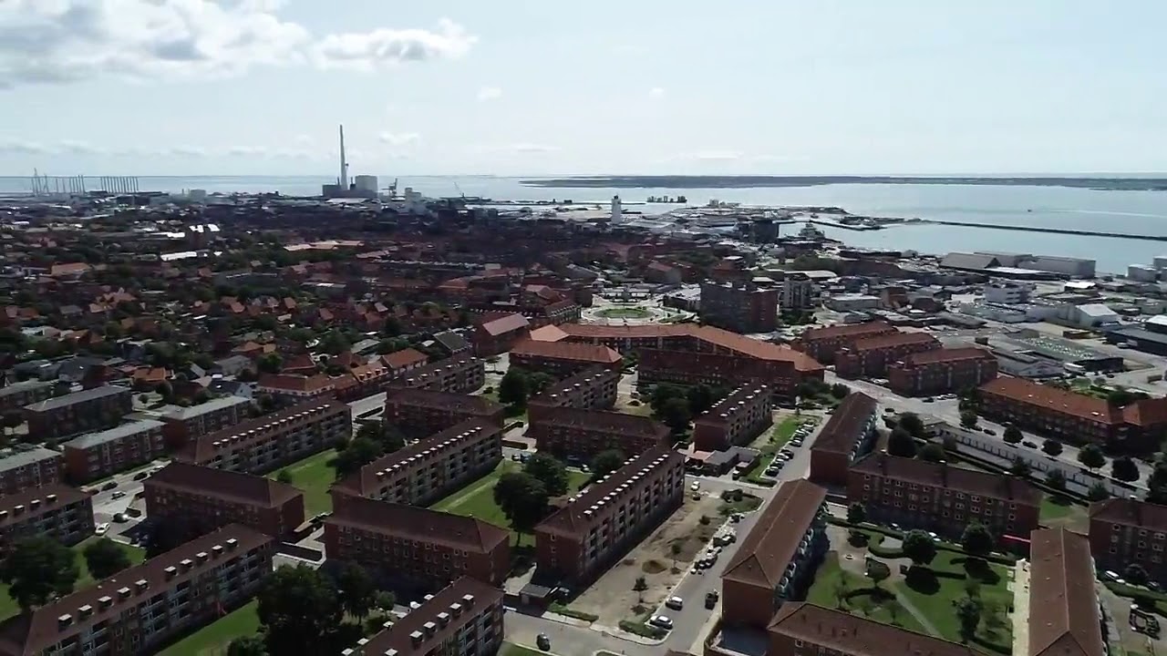 View from the A Place To site in Esbjerg