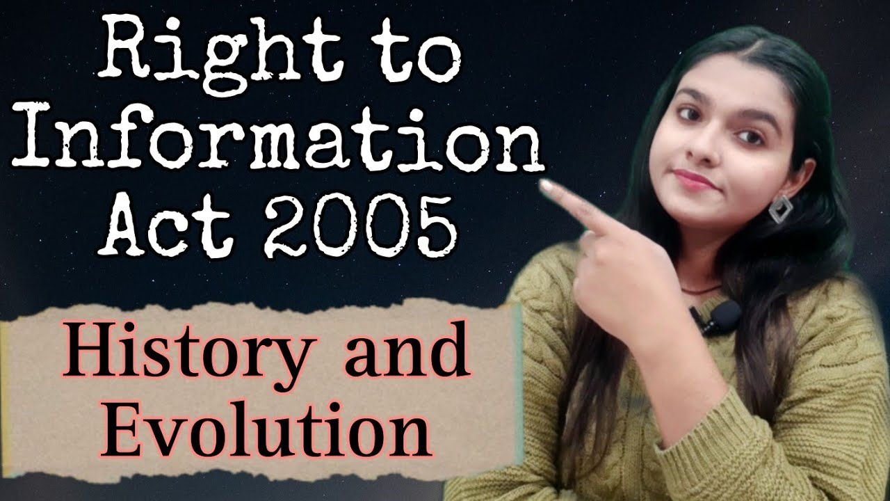#1 Evolution of Right to Information Act 2005 lecture with notes Lawvita