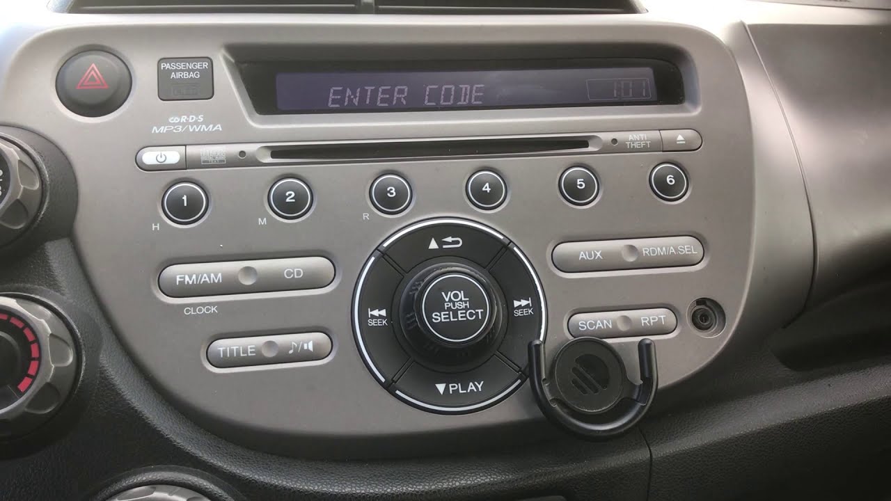 Código desbloqueo radio/Estero Honda Civic y hondas